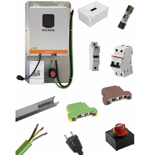 Inversor Cargador 3500W 24V MPPT Suntaic Micros premontado con protecciones