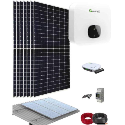 Kit Solar Fotovoltaica 3000W 6388kWhaño Growatt