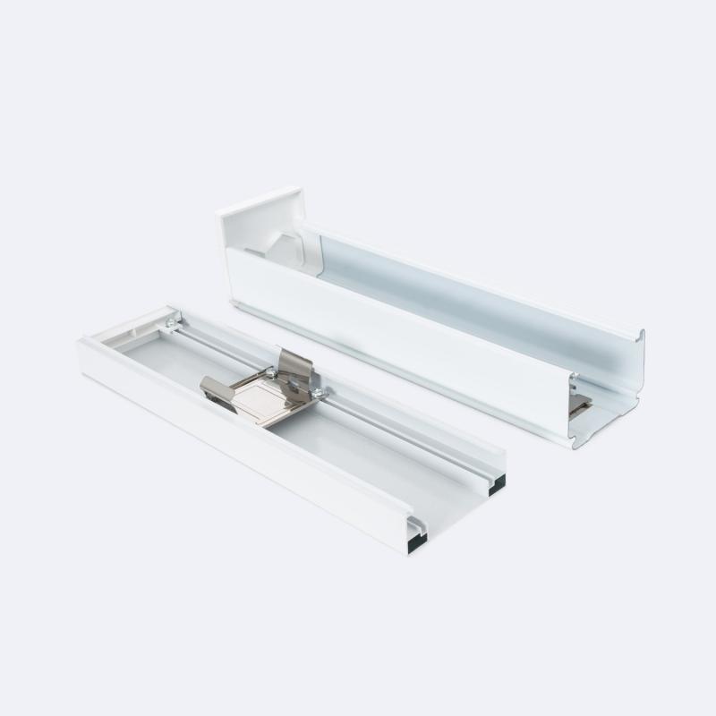 Carril de Aluminio Final con Embellecedor para Barra Lineal LED 25cm Trunking Easy Line LEDNIX