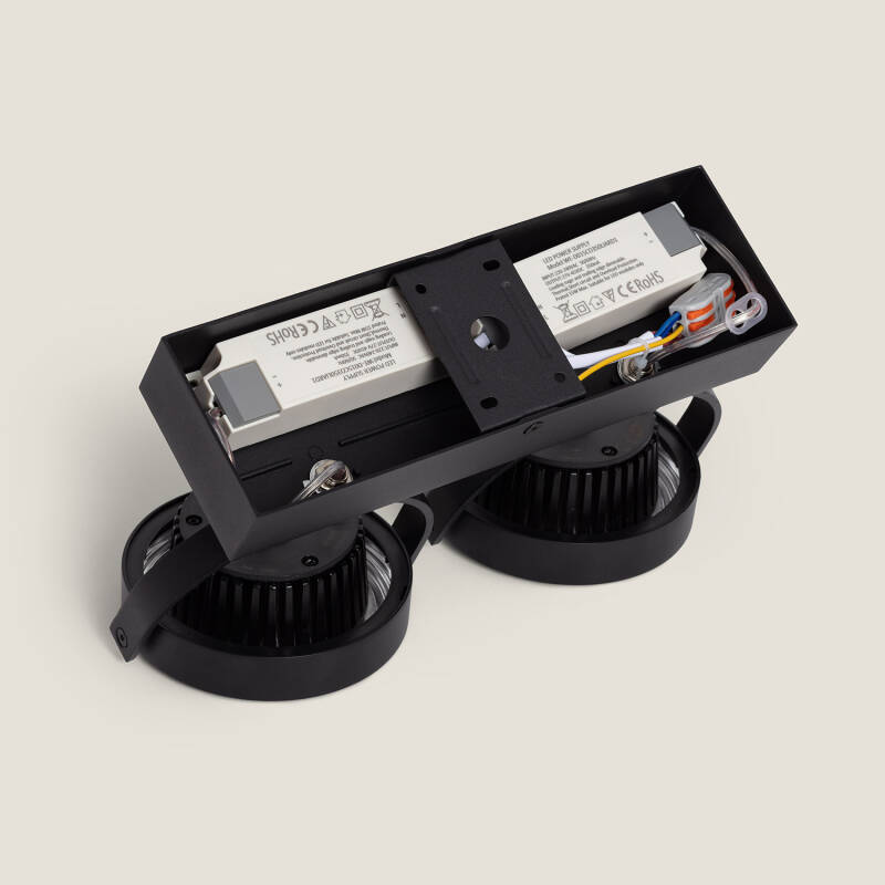 Foco LED 30W CREE de Superficie Direccionable AR111 Regulable Negro