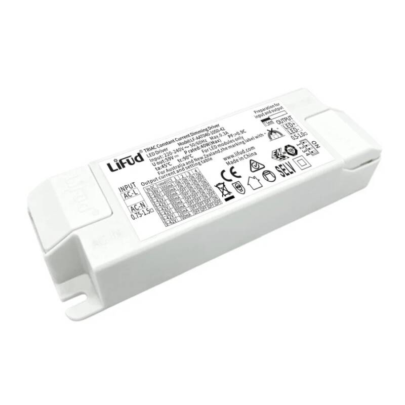 Driver LIFUD Regulable Triac Dip Switch Salida 9-42V DC AATXXX