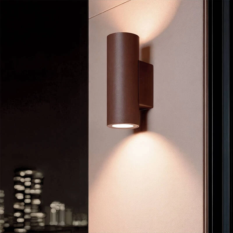 Aplique de Pared Exterior LED 12W Aluminio Iluminación Doble Cara CCT Seleccionable Satna