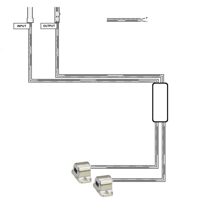 Interruptor Sensor Doble 12/24V DC para Puertas de Armario
