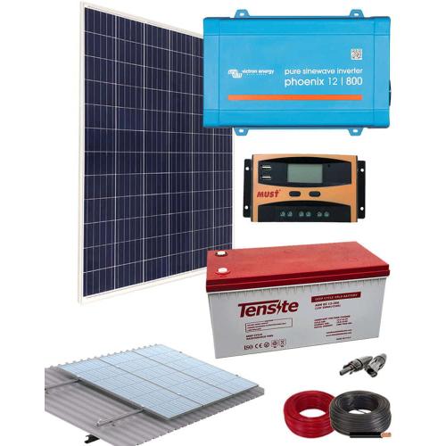 Kit Solar 800W 12V 1000Whdia
