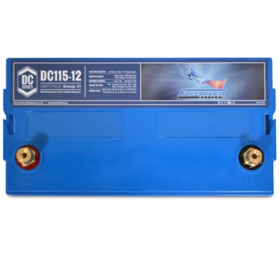 Batería AGM 115Ah Solar 12V C20 Monobloc Fullriver DC115-12B