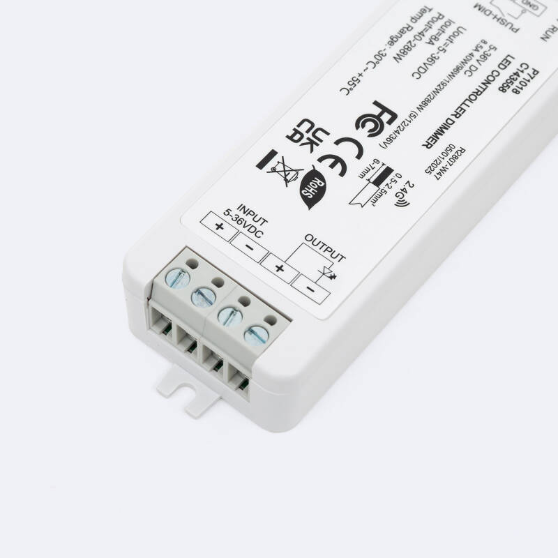 Regulador Tira LED Monocolor 12-24V SKYDANCE V1 Compatible con Pulsador y Mando RF