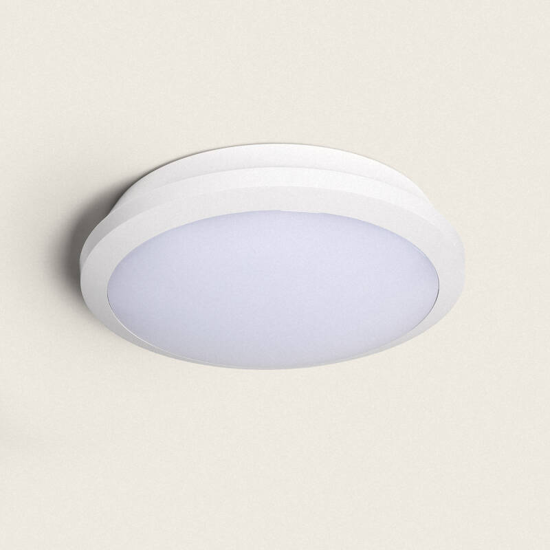 Plafón LED para Exterior 21-30W CCT Seleccionable Con Luz de Emergencia Ø300 mm