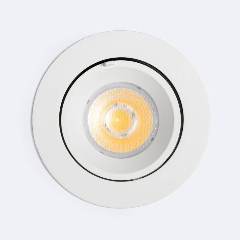 Downlight LED 30W Circular Direccionable 36º Chip OSRAM CCT 120 lm/W LIFUD Corte Ø 120 mm