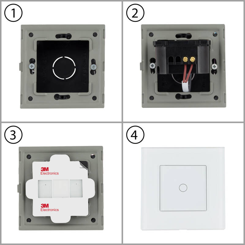 Interruptor WiFi Táctil Doble Modern