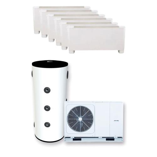 Kit Fancoil Aerotermia Suelo 10kW Aquaris con depósito 100L