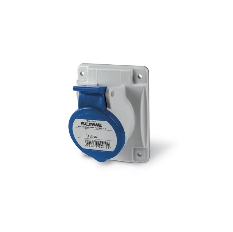 Base Empotrable CETAC en Cuadro 16A 200-250V IP44 9h Optima SCAME 413.1664