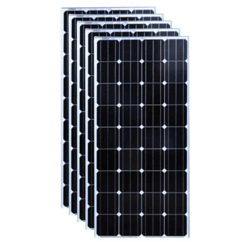 Pack 5 unidades Placas Solares Pequeñas 160W 12V Monocristalinos