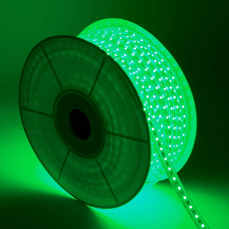 Bobina Tira LED RGB 220V AC 60 LED/m 50m IP65 Ancho 16mm Corte cada 100 cm