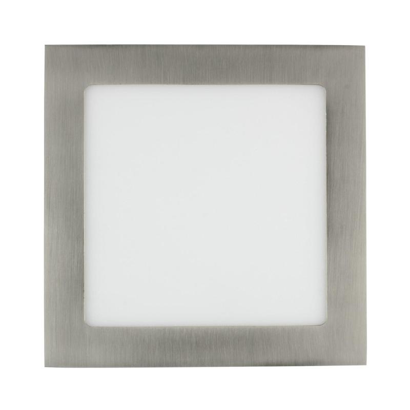 Placa LED 18W Cuadrada SuperSlim Corte 205x205 mm Silver