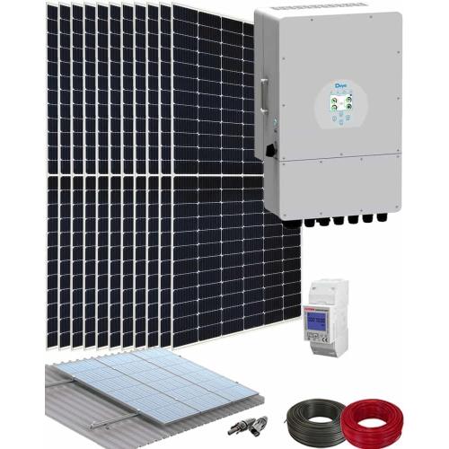 Kit para Instalar Placas Solares Autoconsumo Fotovoltaica con Inversor Deye 6000W