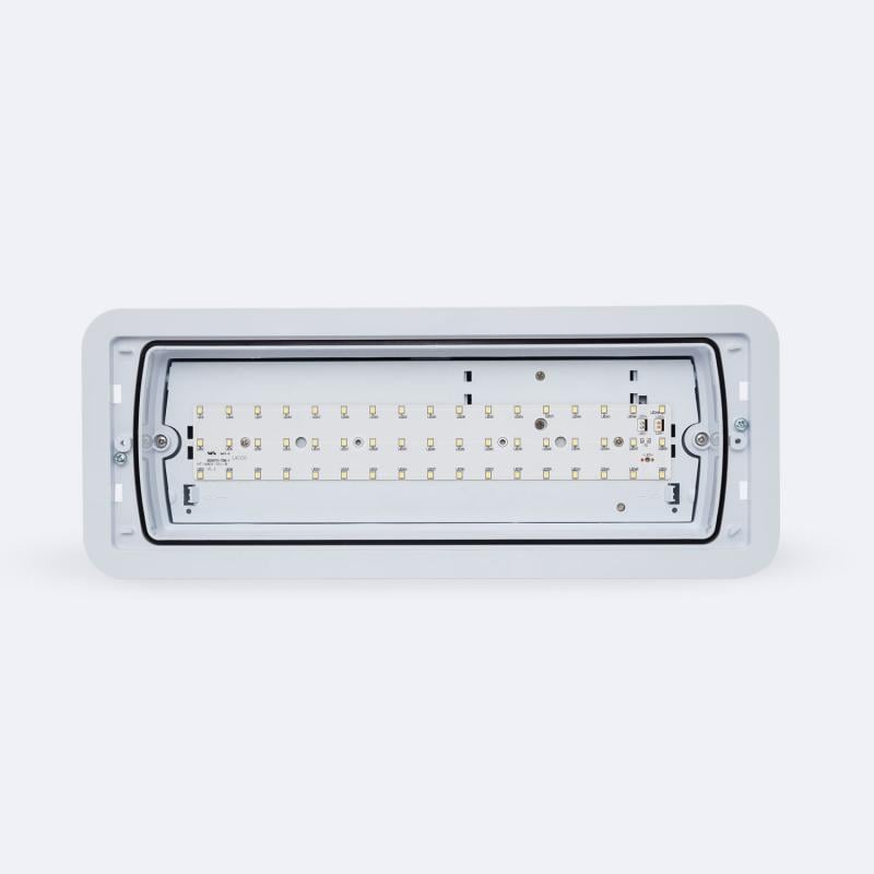 Luz Emergencia LED Empotrable 160lm Permanente/No Permanente Corte 155x400 mm