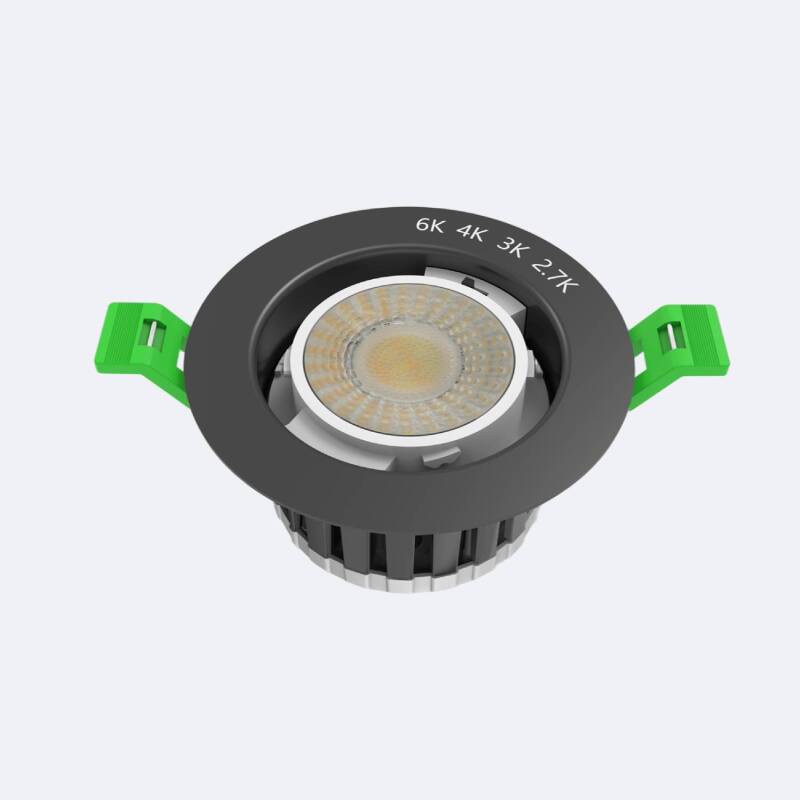 Foco Downlight LED 5-8W Ignífugo Circular Regulable IP65 Corte Ø 65 mm
