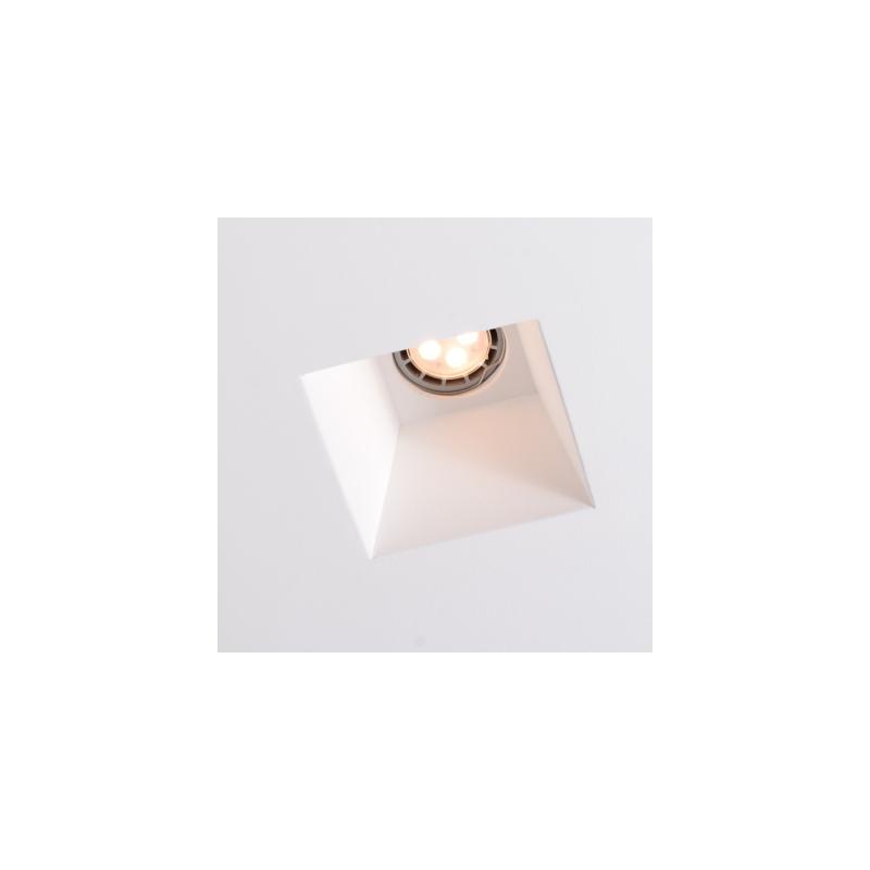 Aro Downlight Integración Escayola/Pladur Cuadrado para Bombilla LED GU10 / GU5.3  Corte 153x153 mm UGR17