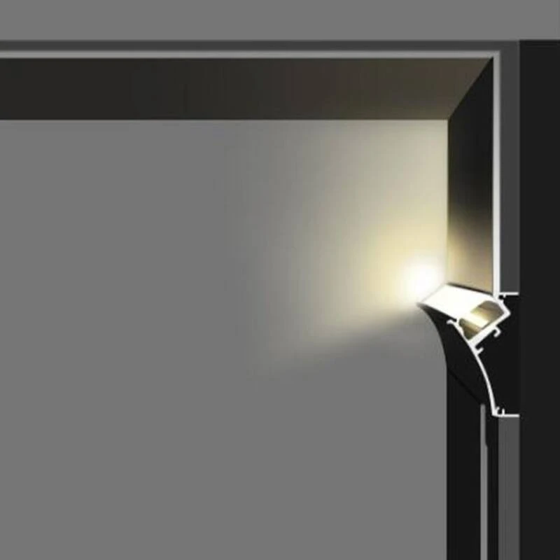 Perfil Aluminio Empotrable para Escayola / Pladur para Tira LED hasta 20mm