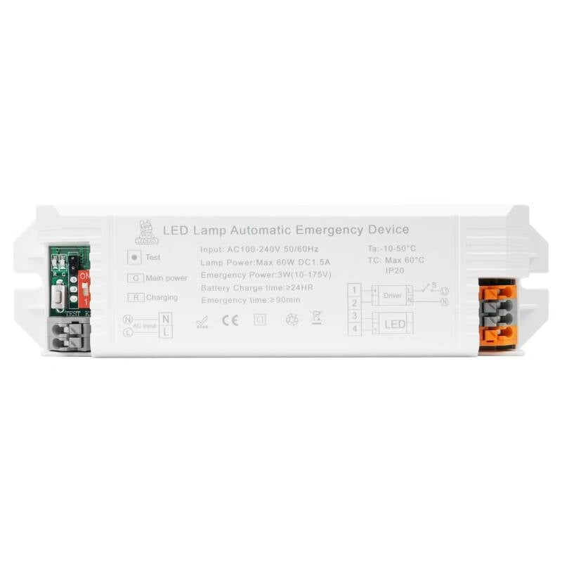 Driver de Emergencia 4.5W para luminaria LED hasta 20W