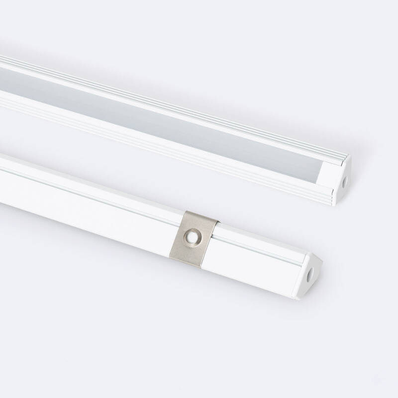 Perfil Aluminio Esquina 2m para Tira LED hasta 11 mm