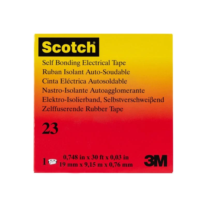 Cinta Eléctrica Autosoldable Scotch 23 19mm x 9.15m 3M 7000007286