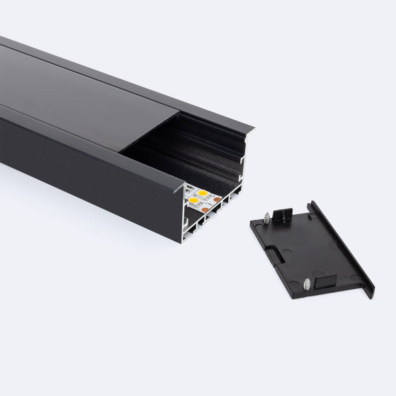 Perfil Aluminio Empotrable XL para Tiras LED hasta 40mm