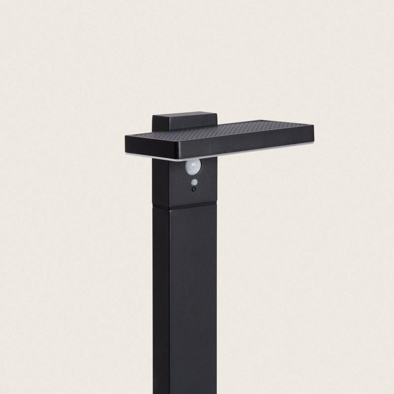 Baliza de Pie Exterior Solar LED 4W 50cm Aluminio con Sensor de Movimiento Bran