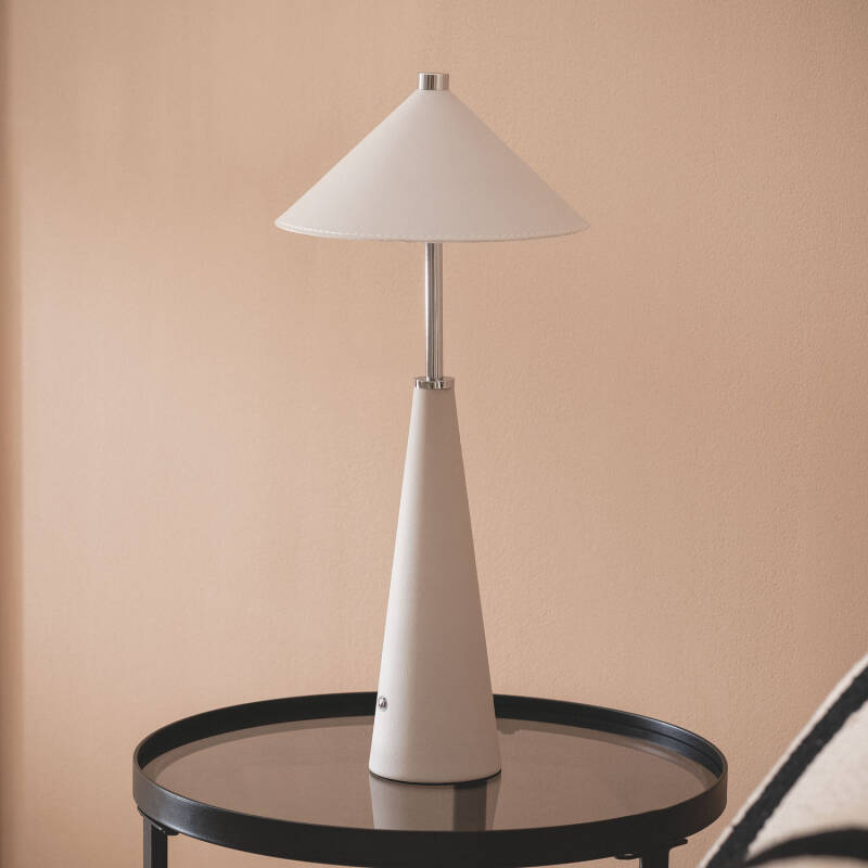 Lámpara de Mesa LED Portátil Cuero  con Batería USB Recargable Tyu Tule