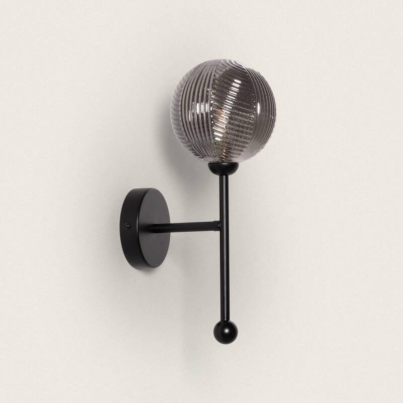 Lámpara de Pared Metal y Cristal Abbie