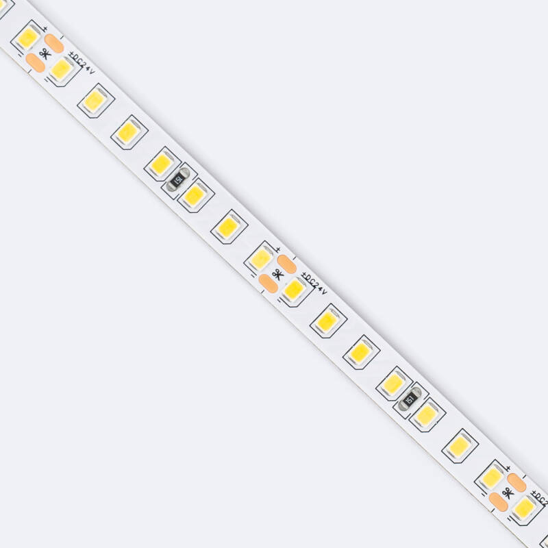 Tira LED 24V SMD 140 LED/m 5m 12W/m 1400lm/m Ancho 8mm Corte 5cm IP20