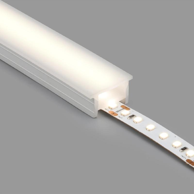 Perfil Neón SFLEX 25x14 Superficie/Empotrable Curva Vertical para Tira LED IP20 hasta 15 mm