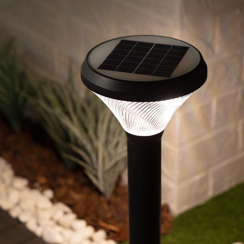 Baliza Solar Exterior LED 1.5W Superficie Pie 60cm Pilote con Control Remoto