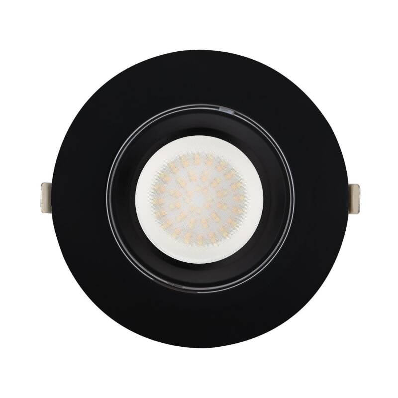 Downlight LED Circular Direccionable Chip OSRAM LIFUD Corte Ø 200 mm Negro