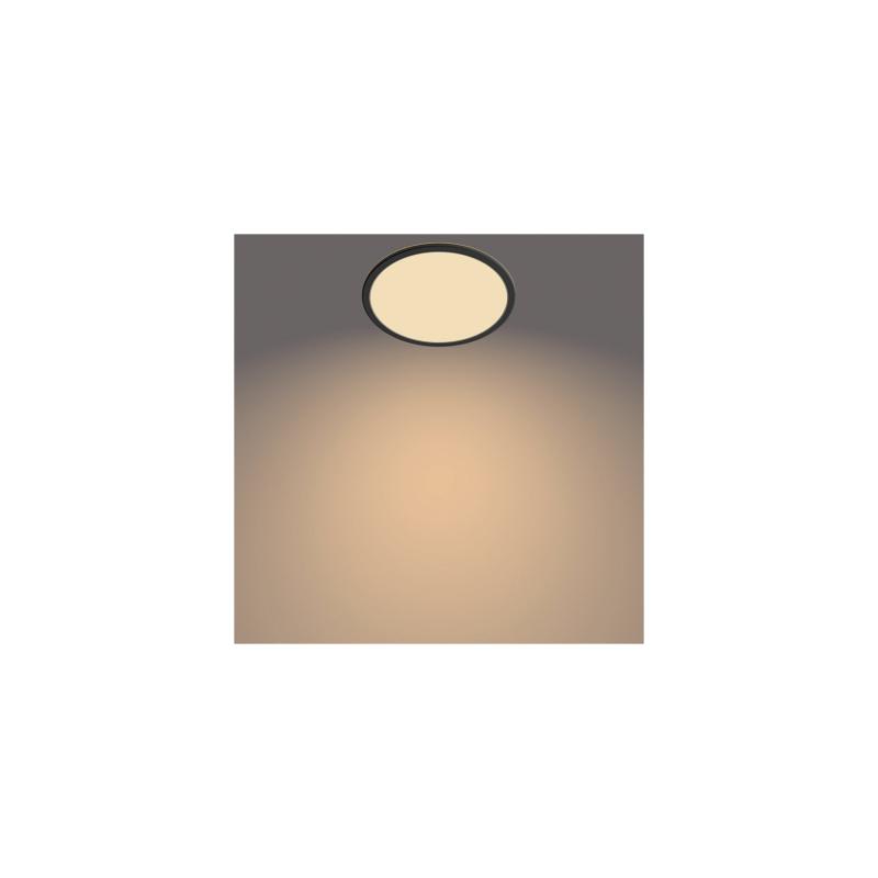 Plafón LED 15W PHILIPS CL550 SuperSlim IP44 Regulable 3 Niveles Negro