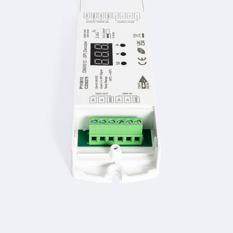 Decodificador DMX512 a SPI con RF para Tira LED Digital RGB/RGBW 5-24V SKYDANCE DS-L