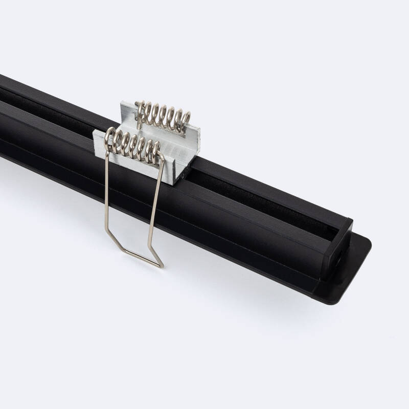Perfil Aluminio Empotrable con Clips para Tiras LED hasta 12 mm