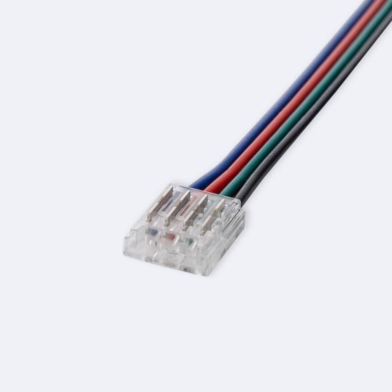 Conector Hipopótamo doble con cable para Tira LED RGB 12/24V DC SMD IP20 Ancho 10mm