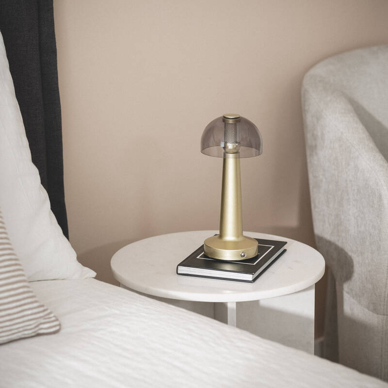 Lámpara de Mesa LED Metal Portátil con Batería USB Recargable Luliu Orsha