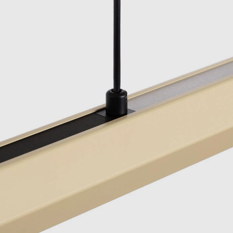 Lámpara Colgante Lineal LED 42W Aluminio Blanco Seleccionable Iluminación Doble Cara Funky Kool