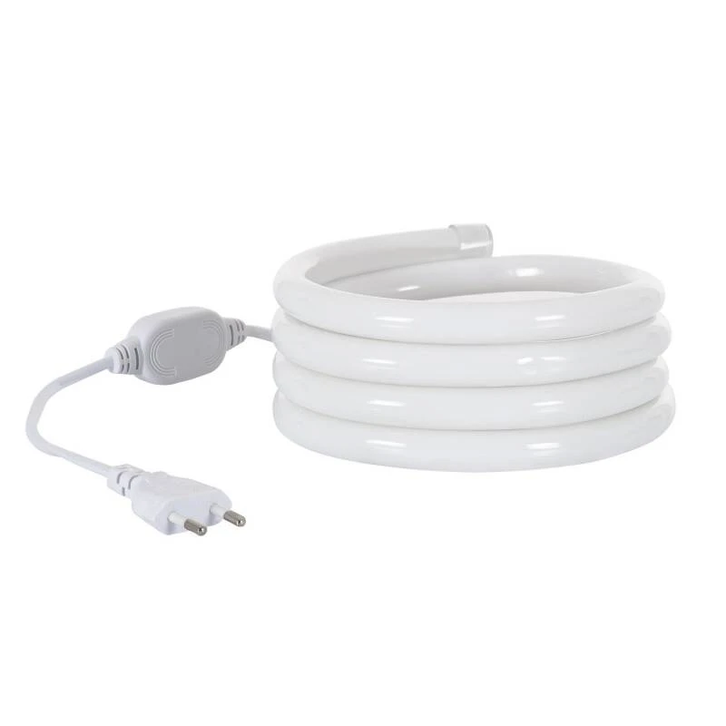 Tira LED Neón Regulable 220V Blanco Frío Circular 360 9W/m Corte 100cm IP67 a Medida