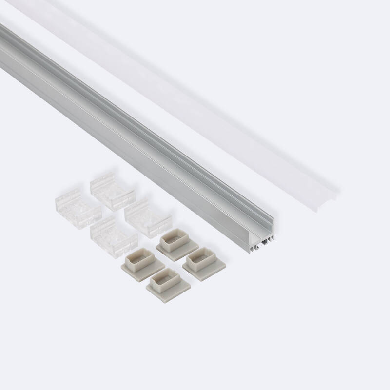 Perfil Aluminio Superficie para Tira LED hasta 13 mm