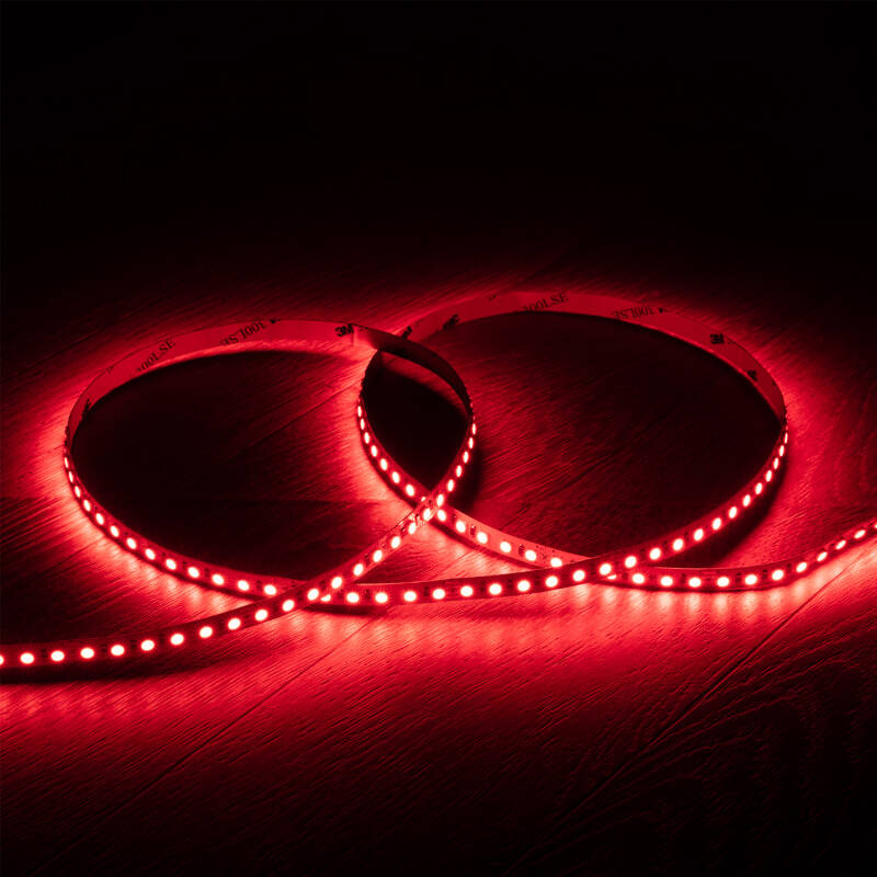 Tira LED 24V RGB SMD 120 LED/m 5m 9W/m Ancho 8mm Corte 5cm IP20