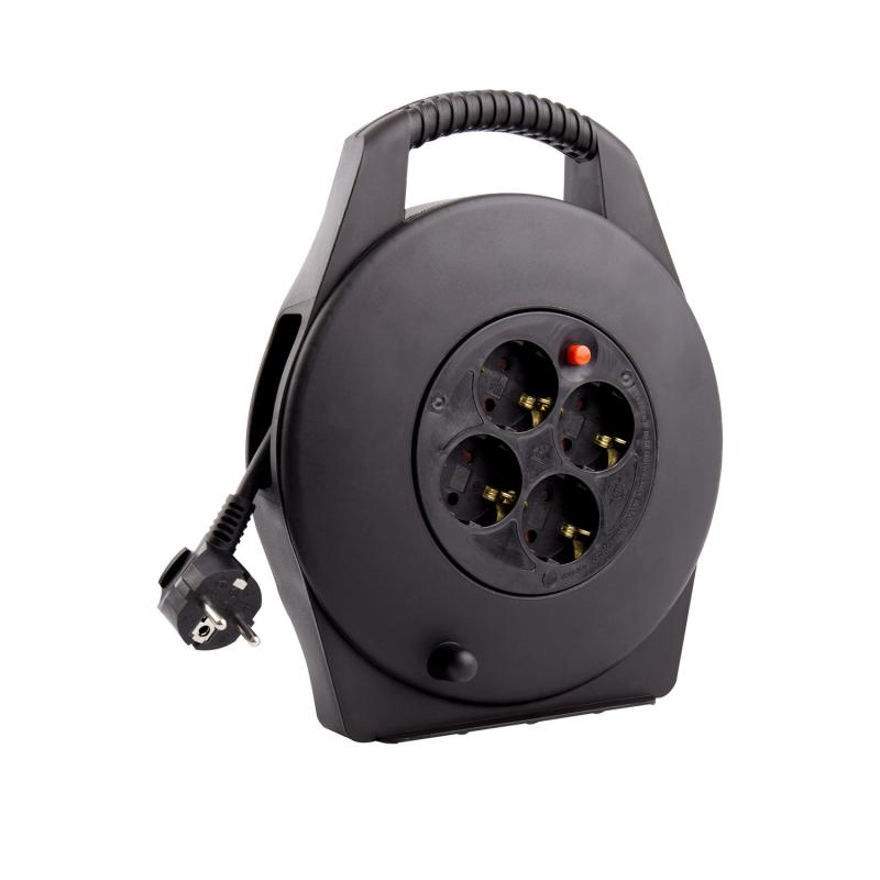 Carrete Alargador de Cable 10m 3x1.5 mm