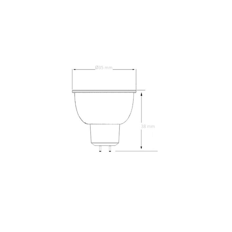 Bombilla LED 12V MR11 1W 120 lm