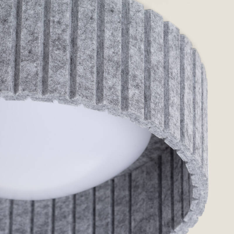 Plafón LED Acústico 9W Circular Fieltro Ø300 mm CCT Seleccionable Kaptyn