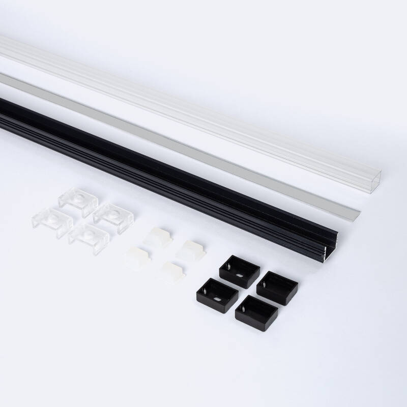 Perfil Aluminio Estanco IP65 Superficie 2m para Tira LED hasta 10 mm