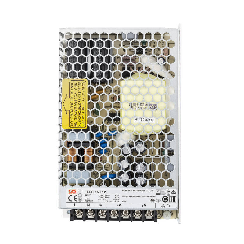 Fuente de Alimentación 12V DC 150W 12.5A MEAN WELL LRS-150