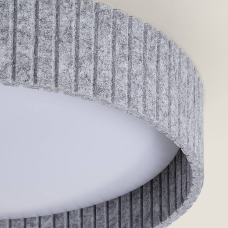 Plafón LED Acústico 24W Circular Fieltro Ø500 mm CCT Seleccionable Kaptyn