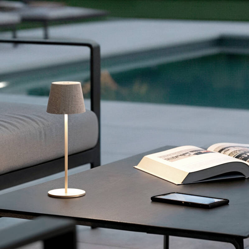 Lámpara de Mesa LED Portátil para Exterior Aluminio con Batería Recargable Willox